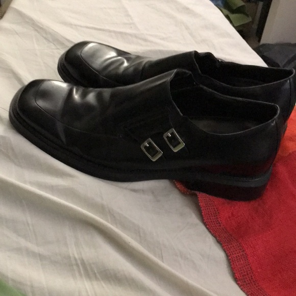 Kenneth Cole New York Monk Strap Slip On Loafer, Black, Size 16M EUC - Picture 5 of 7